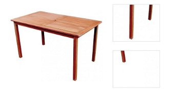 Zahradný stôl Malay 150x90 cm, tropické drevo% 3