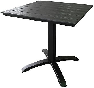 Záhradný stôl Verneda čierny 70x70 2