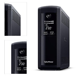 CyberPower Value Pro FR x 5 Tower 960 W záložná batéria 4
