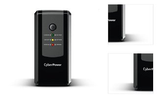 Záložný zdroj CyberPower UT 650E, UPS, 650VA/360W, 2x FR zásuvka, čierny 3