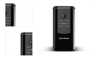 Záložný zdroj CyberPower UT 650E, UPS, 650VA/360W, 2x FR zásuvka, čierny 4
