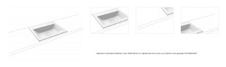 Zápustné umývadlo Kaldewei Cono 3080 60x50 cm alpská biela bez otvoru pre batériu, bez prepadu 901606003001 1
