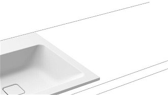 Zápustné umývadlo Kaldewei Cono 3080 60x50 cm alpská biela otvor pre batériu, bez prepadu 901606013001 7