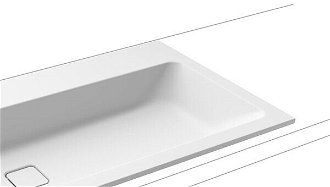 Zápustné umývadlo Kaldewei Cono 3082 120x50 cm alpská biela bez otvoru pre batériu, bez prepadu 901806003001 7