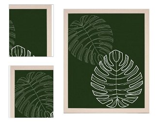 Zarámovaný obraz Tropické listy, 24x30 cm% 4
