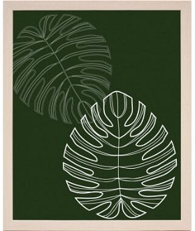 Zarámovaný obraz Tropické listy, 24x30 cm% 2