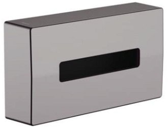 Zásobník na hygienické vrecká Hansgrohe AddStoris vo farebnom prevedení kartáčovaný čierny chróm 41774340