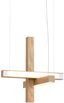 Závesné svetlo LED40 tvar kríž, viac variantov - TUNTO Model: přírodní dub