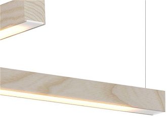 Závesné svetlo LED40 tvar L, viac variantov - TUNTO Model: bílý jasan, olejový vosk 9