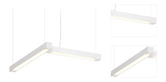Závesné svetlo LED40 tvar L, viac variantov - TUNTO Model: dub, bíle mořený 3