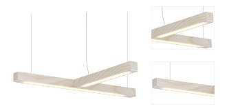 Závesné svetlo LED40 tvar T, viac variantov - TUNTO Model: bílý jasan, olejový vosk 3