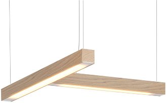 Závesné svetlo LED40 tvar T, viac variantov - TUNTO Model: přírodní dub