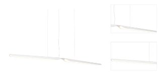 Závesné svetlo Swan 1620 mm, stmievateľné, viac variantov - TUNTO Model: dub, bíle mořený 3