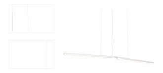 Závesné svetlo Swan 1620 mm, stmievateľné, viac variantov - TUNTO Model: dub, bíle mořený 4