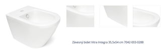 Závesný bidet VitrA Integra 35,5x54 cm 7042-003-0288 1