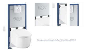 Závesný wc set bezdotykový Grohe Rapid SLX alpská biela 36509SH0 1