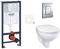 Závesný wc set do ľahkých stien / predstenová montáž Grohe Bau Ceramic SIKOGRSBAUE