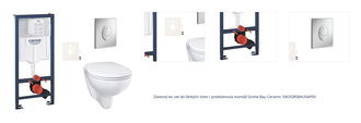 Závesný wc set do ľahkých stien / predstenová montáž Grohe Bau Ceramic SIKOGRSBAUSAP00 1