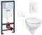 Závesný wc set do ľahkých stien / predstenová montáž Grohe Bau Ceramic SIKOGRSBAUSASH0