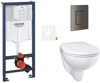 Závesný wc set do ľahkých stien / predstenová montáž Grohe Bau Ceramic SIKOGRSBAUSCAL0 2