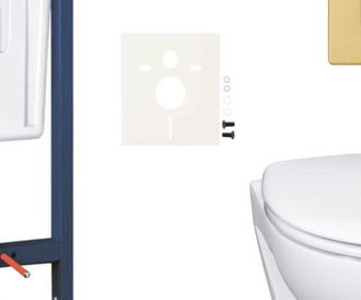 Závesný wc set do ľahkých stien / predstenová montáž Grohe Bau Ceramic SIKOGRSBAUSCGN0 5