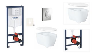 Závesný wc set do ľahkých stien / predstenová montáž Grohe Essence SIKOGRSESSA 3