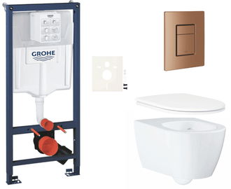 Závesný wc set do ľahkých stien / predstenová montáž Grohe Essence SIKOGRSESSCDL0