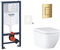 Závesný wc set do ľahkých stien / predstenová montáž Grohe Euro Ceramic SIKOGRSEUSCGL0