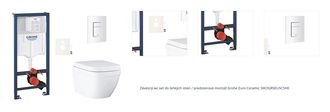 Závesný wc set do ľahkých stien / predstenová montáž Grohe Euro Ceramic SIKOGRSEUSCSH0 1