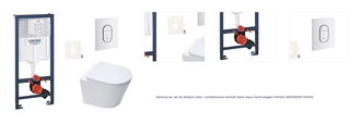 Závesný wc set do ľahkých stien / predstenová montáž Swiss Aqua Technologies Infinitio SIKOGRSIN10ASH0 1