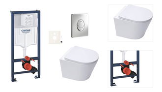 Závesný wc set do ľahkých stien / predstenová montáž Swiss Aqua Technologies Infinitio SIKOGRSIN10SA 3