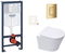 Závesný wc set do ľahkých stien / predstenová montáž Swiss Aqua Technologies Infinitio SIKOGRSIN10SCGL0