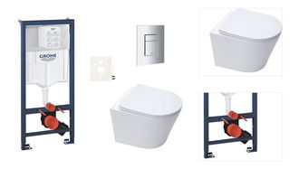 Závesný wc set do ľahkých stien / predstenová montáž Swiss Aqua Technologies Infinitio SIKOGRSIN10SCP00 3