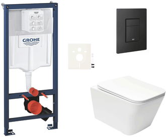 Závesný wc set do ľahkých stien / predstenová montáž Swiss Aqua Technologies Infinitio SIKOGRSIN12EKF0