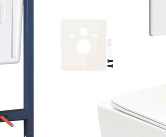 Závesný wc set do ľahkých stien / predstenová montáž Swiss Aqua Technologies Infinitio SIKOGRSIN12SASH0 5