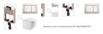 Závesný wc set na zamurovanie SAT SIKOTZREX67CR 1