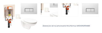 Závesný wc set na zamurovanie VitrA Normus SIKOVZNOR54680 1