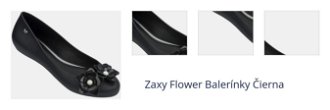 Zaxy Flower Balerínky Čierna 1