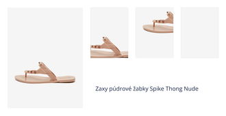 Zaxy púdrové žabky Spike Thong Nude 1