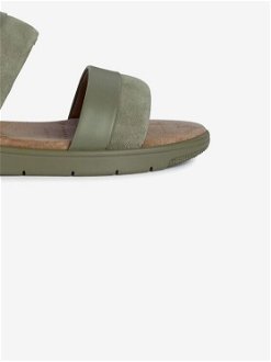 Zelené dámske kožené sandále Geox 9