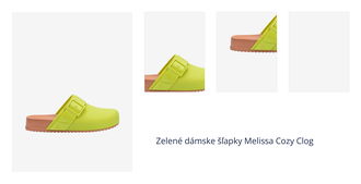 Zelené dámske šľapky Melissa Cozy Clog 1