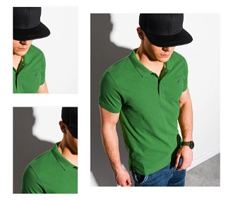 Zelená pánska polokošeľa Ombre Clothing  S1374 basic basic 4