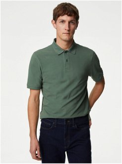 Zelené pánske polo tričko Marks & Spencer
