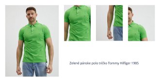 Zelené pánske polo tričko Tommy Hilfiger 1985 1