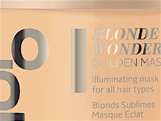 Zlatá maska pre luxusný lesk blond vlasov Schwarzkopf Professional BlondMe Blonde Wonders - 450 ml (2702280) + darček zadarmo 5