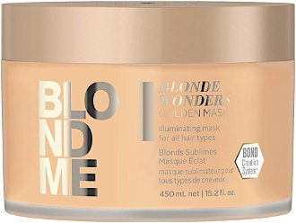 Zlatá maska pre luxusný lesk blond vlasov Schwarzkopf Professional BlondMe Blonde Wonders - 450 ml (2702280) + darček zadarmo 2