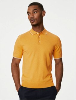 Žlté pánske polo tričko Marks & Spencer