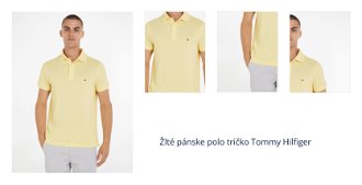 Žlté pánske polo tričko Tommy Hilfiger 1