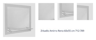 Zrkadlo Amirro Reno 60x55 cm 712-789 1