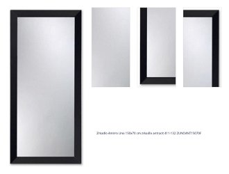 Zrkadlo Amirro Uno 150x70 cm zrkadlo antracit 411-132 ZUNOANT15070F 1